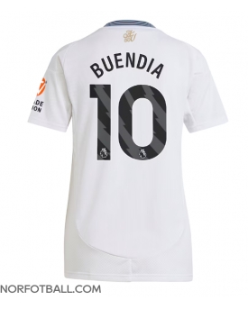 Billige Fotballdrakt Aston Villa Emiliano Buendia #10 Replika Bortedrakt Dame 2024-25 Kortermet